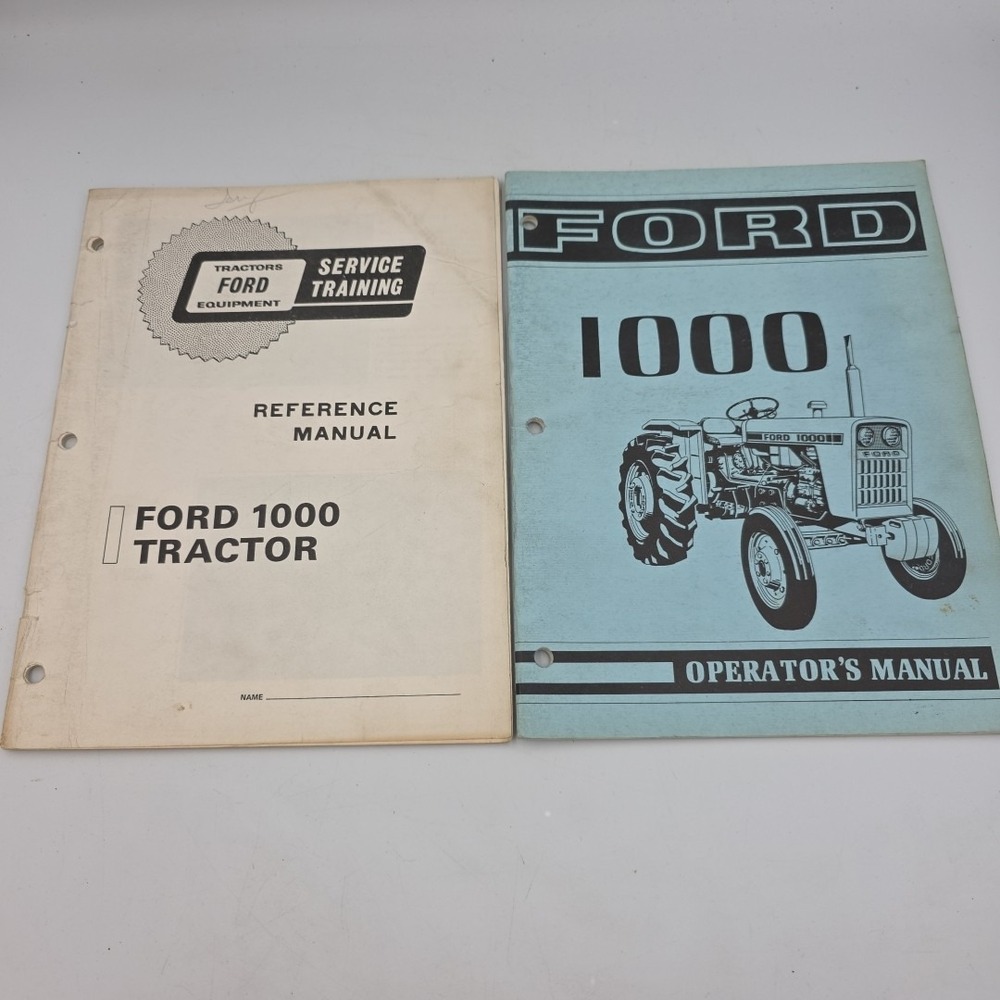 Ford 1000 Tractor Operators Owners Maintenance Manual SE 3413 Lot Of 2